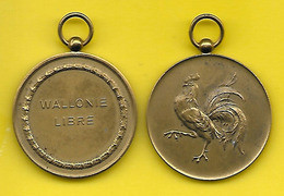 Médaille Belge "WALLONIE LIBRE" - Otros & Sin Clasificación