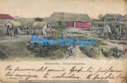 227710 URUGUAY MONTEVIDEO COSTUMES ESCENAS CAMPESTRES SPOTTED POSTAL POSTCARD - Uruguay