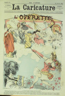 La Caricature 1883 N°161 L'Opérette Barret Robida Divas Princes Dieux Héros - Tijdschriften - Voor 1900