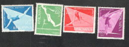 ROMANIA.....1957:Michel 1639-42mnh** SPORTS - Nuevos