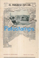 227712 URUGUAY MONTEVIDEO ART DIARIO NEWSPAPER EL PROGRESO ESPAÑOL POSTAL POSTCARD - Uruguay