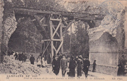 MILITARIA . Pont De Chemin De Fer Entre Amiens Et Rouen . Cachet Du 62 Iéme Régt T-i D'INFANTERIE . 1er Bataillon - Guerra 1914-18