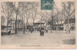 SAINT AMZND MONTRON  LA PLACE CARREE ET LE THEATRE  17 - Saint-Amand-Montrond