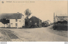 JAMOIGNE ..-- TRAM . BRASSEUR .  Place De L'arrêt Du TRAM . Vers St JOSSE ( Mr Mme BARTOLEUS ) . - Chiny