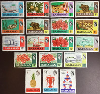 Bahamas 1971 Definitives Set Birds Fish Turtles Flowers Crustaceans Fruit MNH - 1963-1973 Autonomie Interne