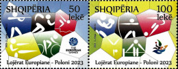 Albania Stamps 2023. The European Games Poland 2023. Set MNH - Albanië