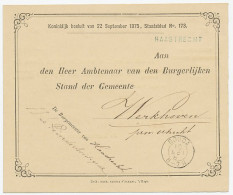 Naamstempel Haastrecht 1881 - Lettres & Documents