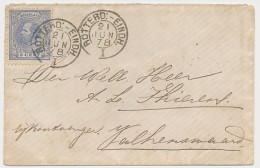 Trein Kleinrondstempel Rotterdam - Eindhoven I 1878 - Cartas & Documentos