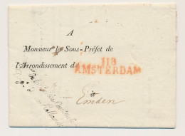 118 AMSTERDAM - Emden Duitsland 1813 - ...-1852 Precursores