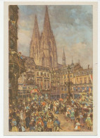 Postal Stationery Germany 1939 Carnival - Cologne - Cathedral - Karnaval