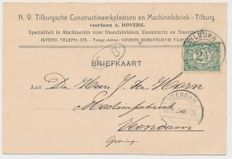 Firma Briefkaart Tilburg 1910 - Machinefabriek - Zonder Classificatie