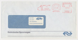 Illustrated Meter Cover Netherlands 1984 - Postalia 6364 NS - Dutch Railways - Off-peak Hours Card - Cheaper Train Ride - Trains