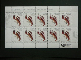 Europa CEPT. Crayfish # Lietuva Litauen Lituanie Litouwen Lithuania # 2024 MNH #3 - Lithuania