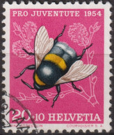 1954 Schweiz Pro Juventute ° Zum:CH J155,Yt:CH 555, Mi:CH 604, Erdhummel, Insekten - Oblitérés