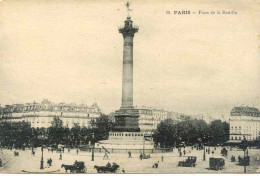 CPA  - PARIS - PLACE DE LA BASTILLE (BELLE ANIMATION) - Andere Monumenten, Gebouwen