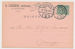 Firma Briefkaart Noordbroek 1908 - Molenaar - Non Classés