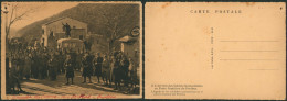 Carte Postale - Guerre D'Espagne : Arrivée Des Soldats Nationalistes Au Poste Frontière Du Perthus(n°2, Trou De Punaise) - Otros & Sin Clasificación