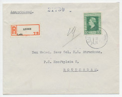 Em. Bevrijding Aangetekend Leiden - Rotterdam 1946 - Non Classés