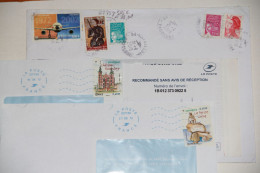 Lettres France, Timbres Oblitérés N°4637, N°4639, N°4654, N°65, Copenhague, Jeanne D'Arc, Airbus A300,  2012, TTBE - 1961-....