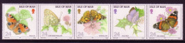 ISLE OF MAN MI-NR. 555-559 POSTFRISCH(MINT) SCHMETTERLINGE 1993 BUTTERFLIES - Man (Insel)