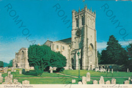 CARTOLINA  C9 CHRISTCHURCH PRIORY,HAMPSHIRE,INGHILTERRA,REGNO UNITO-VIAGGIATA 1984 - Altri & Non Classificati