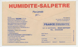 Postal Cheque Cover France 1990 Humidity - Mold - Isolation - Ohne Zuordnung