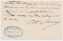 Briefkaart Haarlem 1898 - Advocaat - Procureur - Non Classés