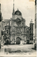 CPA - EU - COLLEGE ET STATUE DE MICHEL ANGUIER (1930) - Eu