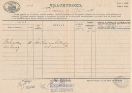 Vrachtbrief H.IJ.S.M. Rotterdam - Den Haag 1910 - Unclassified