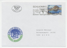 Postal Stationery / Postmark Austria 1987 Wnter Sport Place - Bridge - Edelweiss - Winter (Varia)