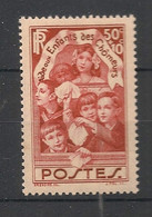 FRANCE - 1936 - N°YT. 312 - Enfants Des Chomeurs - Neuf Luxe ** / MNH / Postfrisch - Ungebraucht