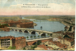 CPA -TOULOUSE - VUE GENERALE -  HOTEL-DIEU ET DOME DE LA GRAVE - Toulouse