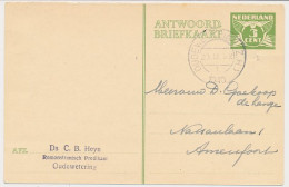 Briefkaart G. 229 A-krt. Oudewetering - Amersfoort 1940 - Postal Stationery