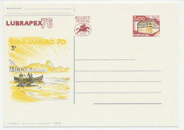 Postal Stationery Portugal 1976 Fishing Boat - Fishes