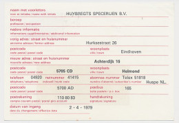 Verhuiskaart G. 44 Particulier Bedrukt Eindhoven 1979 - Material Postal