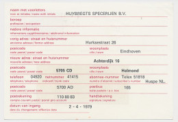 Verhuiskaart G. 44 Particulier Bedrukt Eindhoven 1979 - Ganzsachen