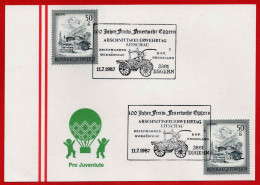 Sonderstempel  100 Jahre Freiw. Feuerwehr Eggern  Am 11.7.1987 - Andere & Zonder Classificatie