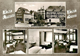 73852586 Frankenberg  Eder Hotel Ortweine Hotel Sonne Gastraeume Zimmer  - Frankenberg (Eder)