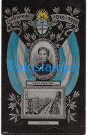 227719 ARGENTINA CENTENARY PATRIOTIC FLAG HERALDRY BS AS AVENIDA DE MAYO PROCER A. G. BROWN POSTCARD - Argentina