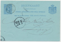 Trein Kleinrondstempel Rotterdam - Vlissingen IV 1895 - Cartas & Documentos