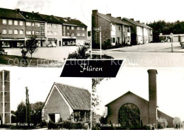 73852563 Flueren Wesel Markt Ev Kirche Kath Kirche  - Wesel