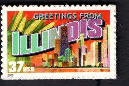 437067462 2002  SCOTT 3708 (XX) POSTFRIS MINT NEVER HINGED - GREETINGS FROM AMERICA - ILLINOIS - Nuovi