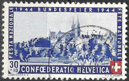 Schweiz Suisse Pro Patria 1944: "Münster Basel" Zu WII25 Mi 434 Yv 398 Mit Voll-Stempel HERGISWIL 6.IX.44 (Zu CHF 30.00) - Gebruikt