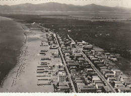 MARINA DI GROSSETO PANORAMA DALL'AEREO ANNO 1961? VIAGGIATA BOLLO £ 25 - Grosseto