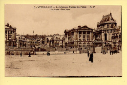 78. VERSAILLES – Le Château / Façade Du Palais (animée) (voir Scan Recto/verso) - Versailles (Castello)