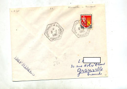 Lettre Cachet Hexagonal Muneville - Manual Postmarks