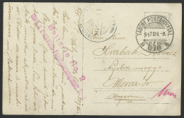 Slovakia - MORVAOR - Sasvár - Sastin - WW1 1917 - Tabori Postahivatal 648 - Postcard (see Sales Conditions) 010189 - WW1