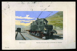 14509 - SUISSE -  BRIGUE - Machine électrique Pour La Traversée Du Simplon - Brigue-Glis 