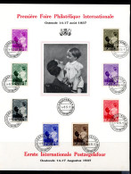 BE   447 - 454    Obl.   ---   Prince Baudouin Et Reine Asrtrid  --   Foire Ostende  Pred . Fran. - Covers & Documents