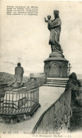 CPA - LE PUY - STATUE DE N.DAME DE FRANCE ET DE Mrg. MORLHON - Le Puy En Velay